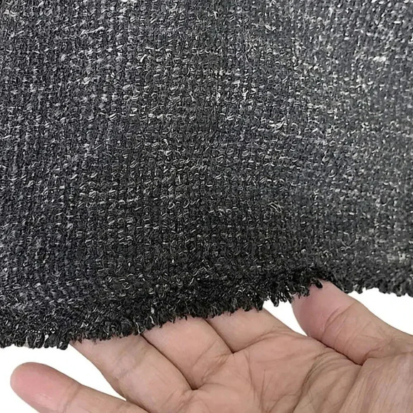 Eileen Fisher Wool Linen Blend Open Front Cardigan Sweater Size M Marled Gray - Picture 6 of 14